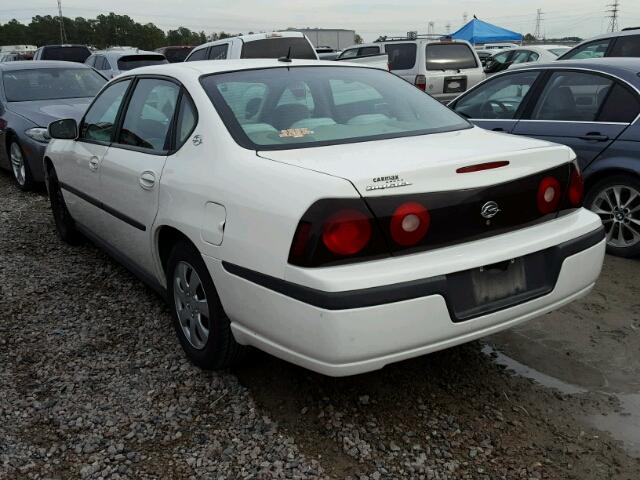 2G1WF52E259240851 - 2005 CHEVROLET IMPALA WHITE photo 3