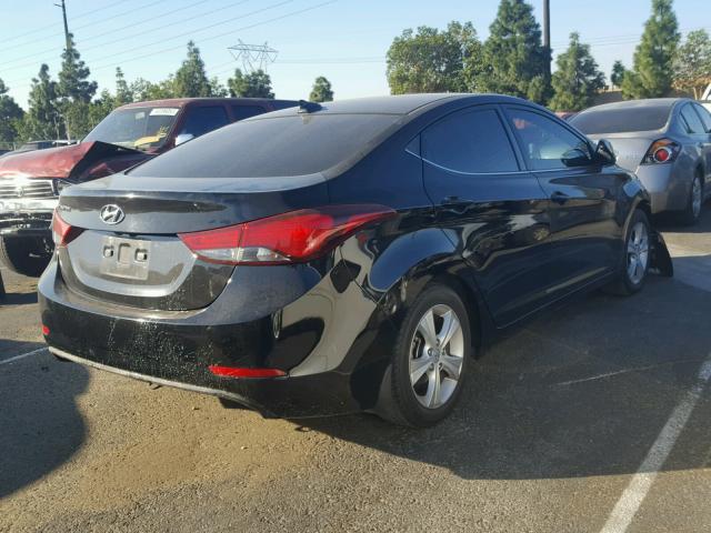 KMHDH4AE4GU604550 - 2016 HYUNDAI ELANTRA SE BLACK photo 4