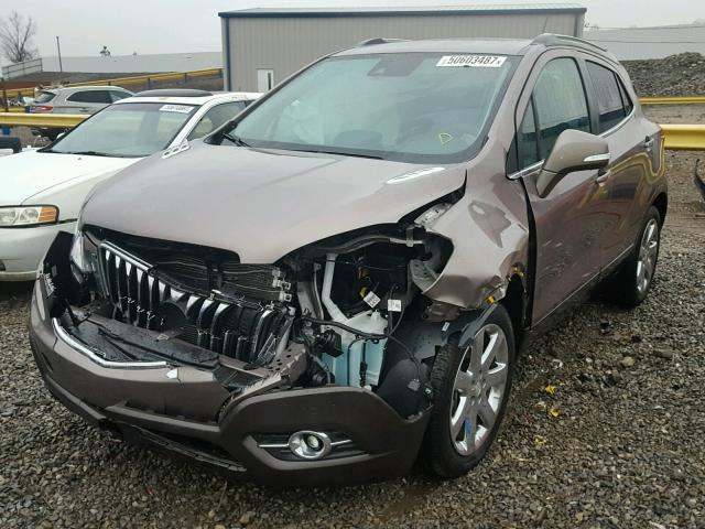 KL4CJDSB8EB613098 - 2014 BUICK ENCORE PRE BROWN photo 2