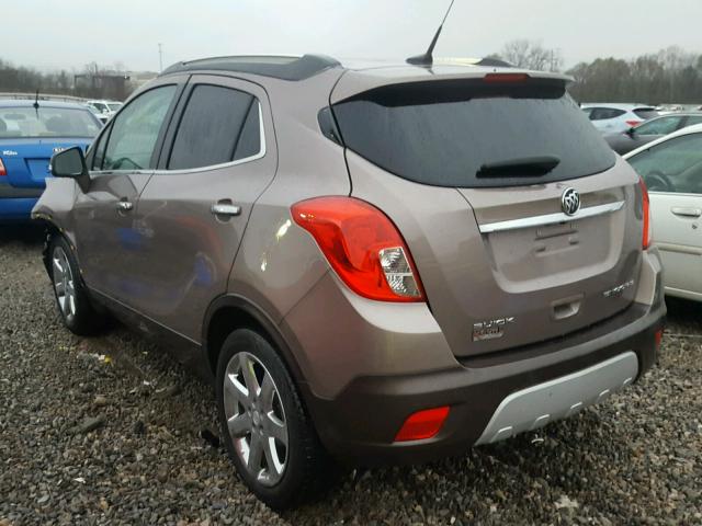 KL4CJDSB8EB613098 - 2014 BUICK ENCORE PRE BROWN photo 3