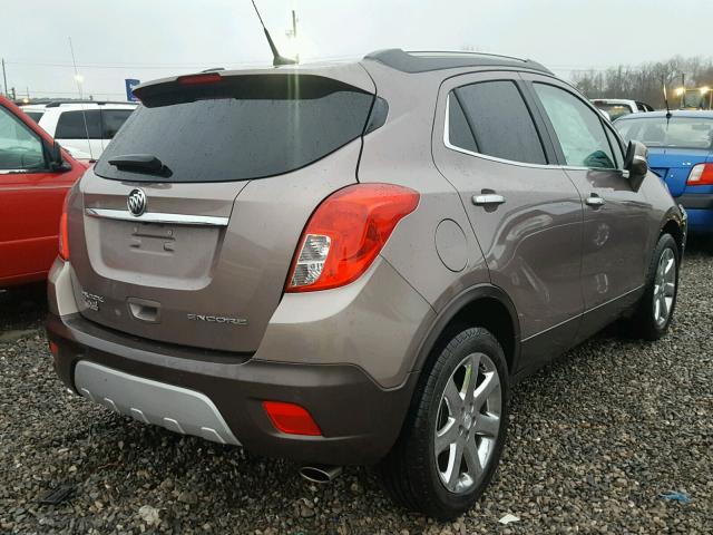 KL4CJDSB8EB613098 - 2014 BUICK ENCORE PRE BROWN photo 4