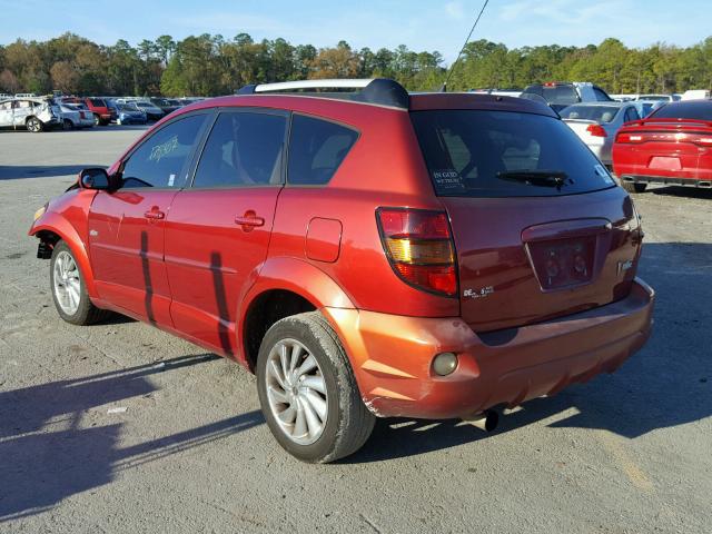 5Y2SL63825Z435125 - 2005 PONTIAC VIBE RED photo 3