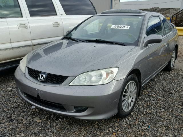1HGEM21985L041051 - 2005 HONDA CIVIC EX ნაცრისფერი ფოტო 2