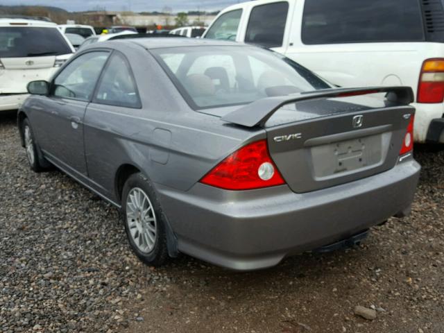 1HGEM21985L041051 - 2005 HONDA CIVIC EX ნაცრისფერი ფოტო 3