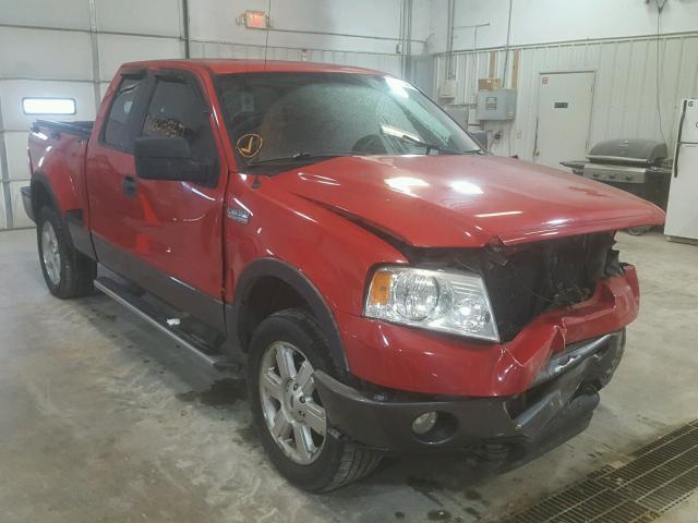 1FTPX04516KB13033 - 2006 FORD F150 RED photo 1