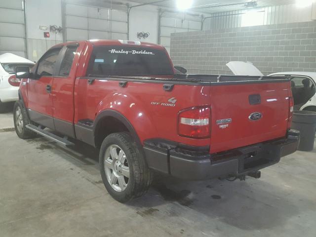 1FTPX04516KB13033 - 2006 FORD F150 RED photo 3