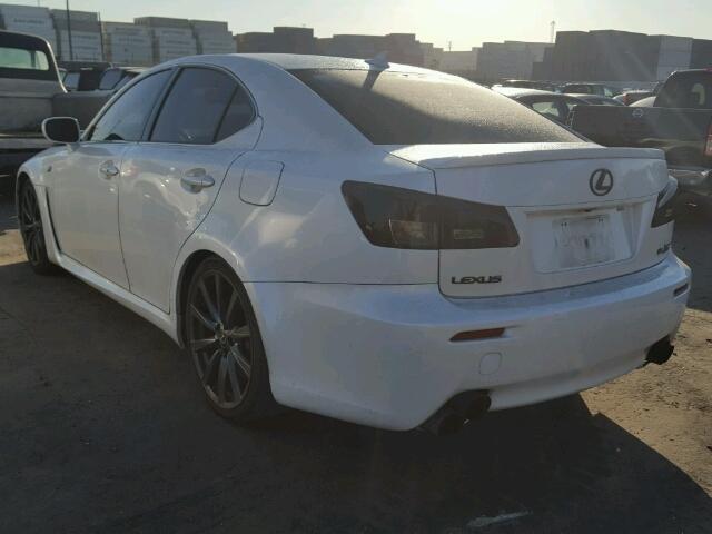 JTHBP262085004524 - 2008 LEXUS IS-F WHITE photo 3