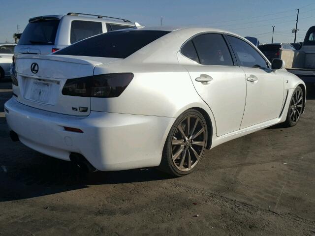 JTHBP262085004524 - 2008 LEXUS IS-F WHITE photo 4