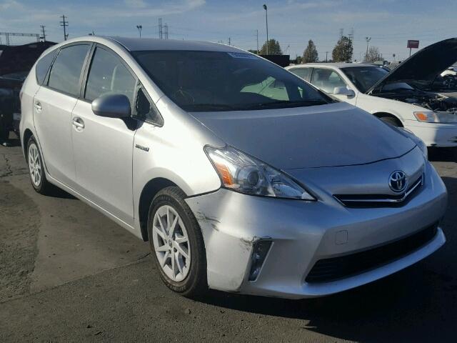 JTDZN3EU0D3262952 - 2013 TOYOTA PRIUS V SILVER photo 1