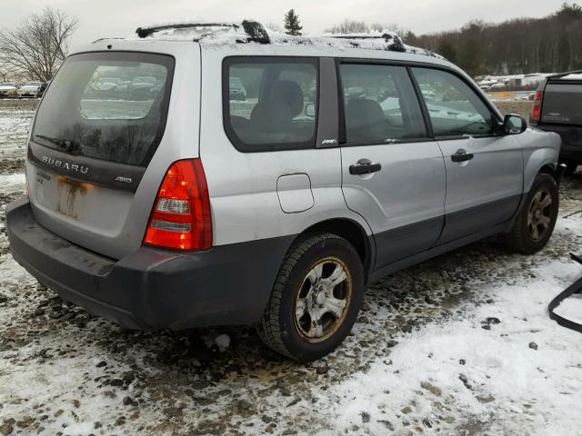 JF1SG63603H740344 - 2003 SUBARU FORESTER 2 SILVER photo 4