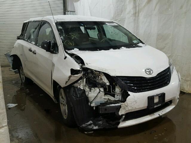 5TDZK3DC6ES410782 - 2014 TOYOTA SIENNA BAS WHITE photo 1