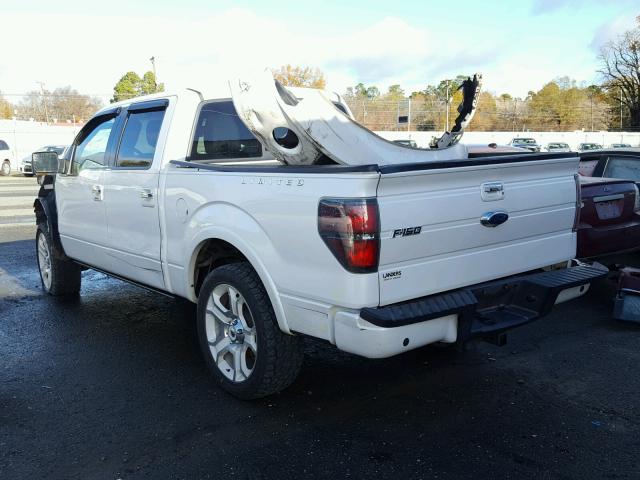 1FTFW1E61BFA69341 - 2011 FORD F150 SUPER WHITE photo 3