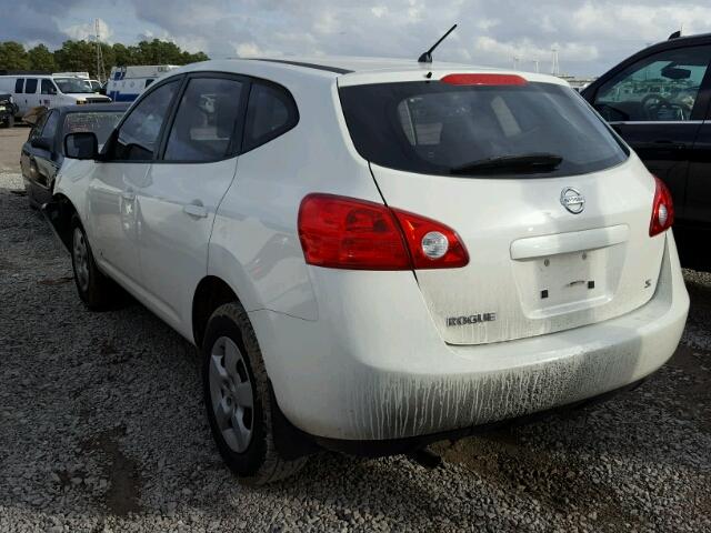 JN8AS58T19W051760 - 2009 NISSAN ROGUE S WHITE photo 3