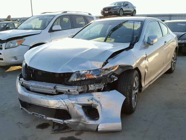 1HGCT1B85DA002339 - 2013 HONDA ACCORD EXL SILVER photo 2