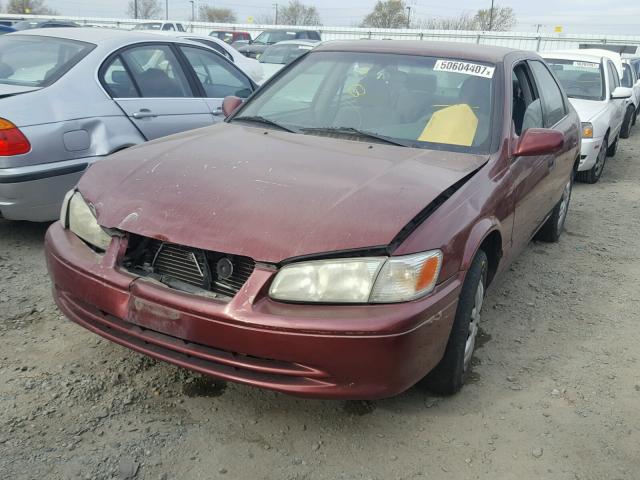 4T1BG22K81U833386 - 2001 TOYOTA CAMRY CE RED photo 2