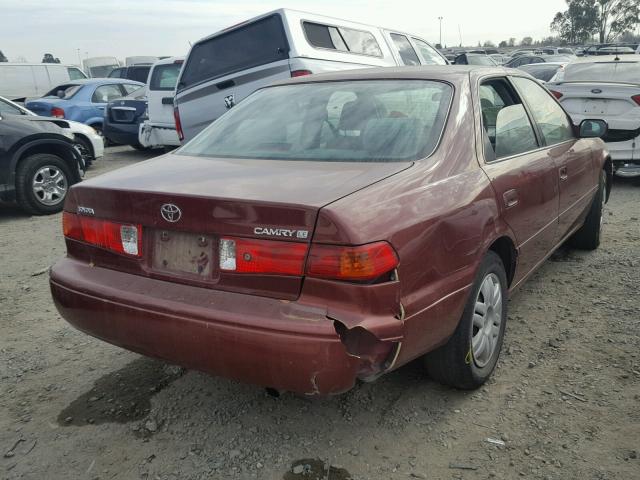 4T1BG22K81U833386 - 2001 TOYOTA CAMRY CE RED photo 4