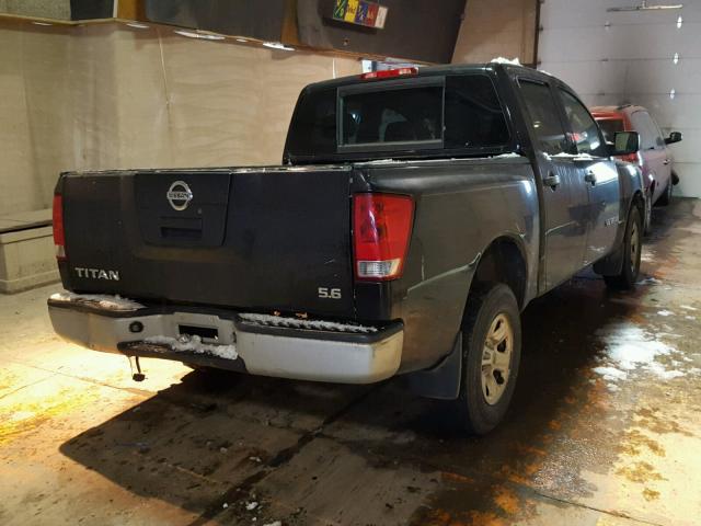 1N6AA07B17N202901 - 2007 NISSAN TITAN XE BLACK photo 4