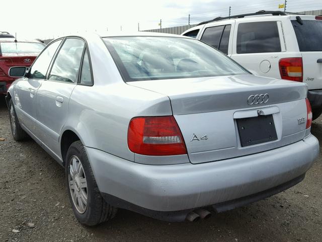 WAUDC68D01A129173 - 2001 AUDI A4 1.8T QU GRAY photo 3