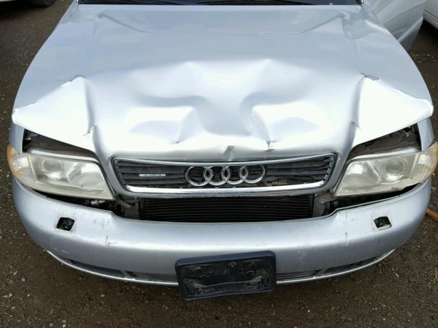 WAUDC68D01A129173 - 2001 AUDI A4 1.8T QU GRAY photo 7