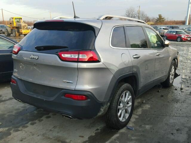 1C4PJLCS8HW578186 - 2017 JEEP CHEROKEE L GRAY photo 4