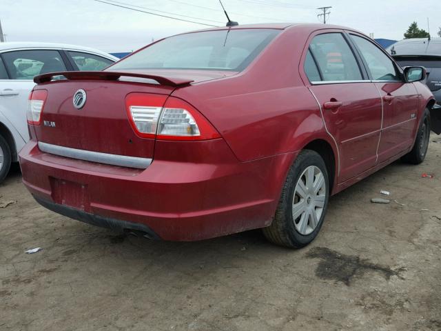 3MEHM07Z27R667219 - 2007 MERCURY MILAN RED photo 4