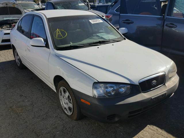 KMHDN45D63U612752 - 2003 HYUNDAI ELANTRA GL WHITE photo 1