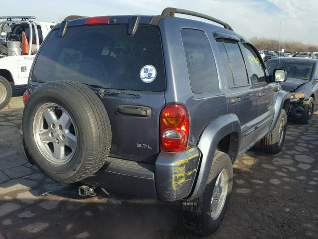 1J4GL58K22W284752 - 2002 JEEP LIBERTY LI BLUE photo 4