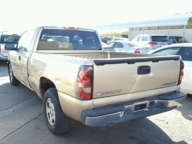 2GCEC19T541137381 - 2004 CHEVROLET SILVERADO TAN photo 3