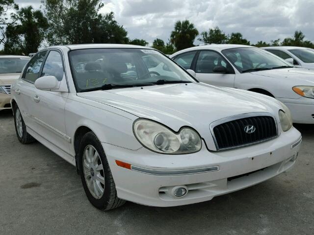 KMHWF35H34A958277 - 2004 HYUNDAI SONATA GLS WHITE photo 1