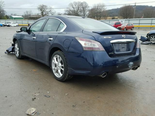 1N4AA5AP3EC441305 - 2014 NISSAN MAXIMA S BLUE photo 3