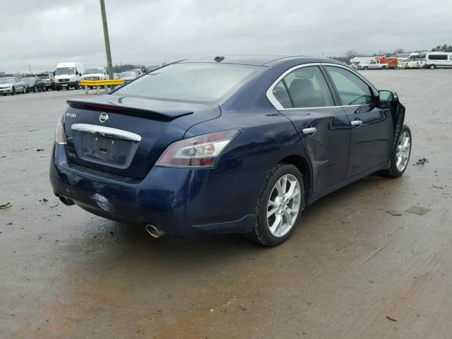 1N4AA5AP3EC441305 - 2014 NISSAN MAXIMA S BLUE photo 4