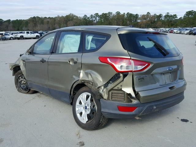 1FMCU0F70DUC98887 - 2013 FORD ESCAPE S GREEN photo 3