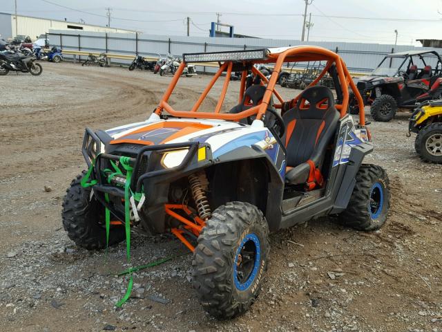 4XAVE76A0DF674935 - 2013 POLARIS RZR 800 S ORANGE photo 2