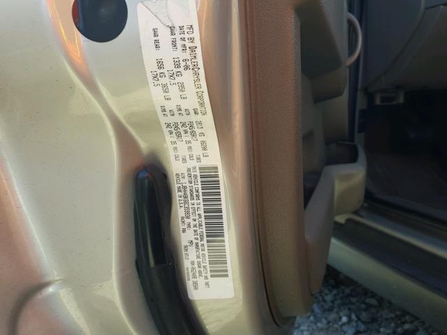 1J8HH48K66C359930 - 2006 JEEP COMMANDER BEIGE photo 10