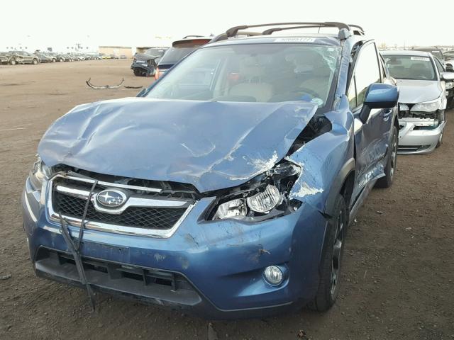 JF2GPACC0E8216821 - 2014 SUBARU XV CROSSTR BLUE photo 2