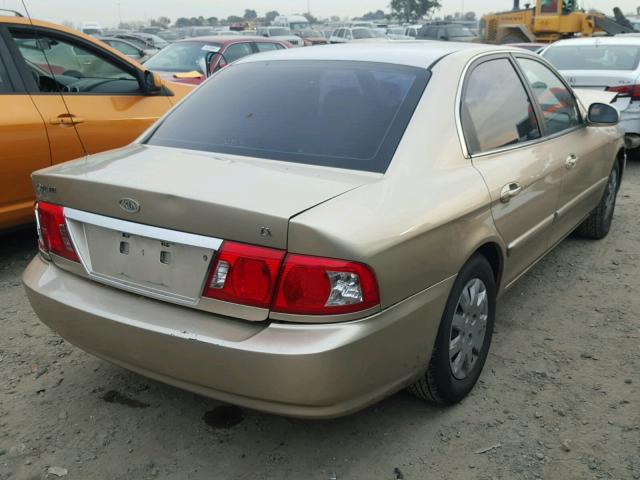 KNAGD126555418877 - 2005 KIA OPTIMA LX GOLD photo 4