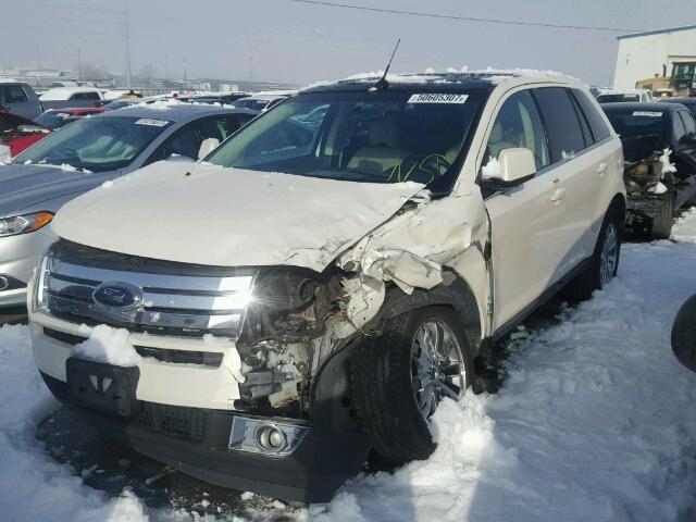 2FMDK39C08BB05833 - 2008 FORD EDGE LIMIT WHITE photo 2