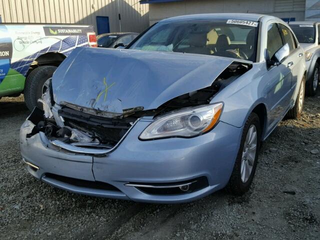 1C3CCBCGXDN559092 - 2013 CHRYSLER 200 LIMITE BLUE photo 2