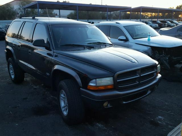 1B4HS38N02F174517 - 2002 DODGE DURANGO SP BLACK photo 1