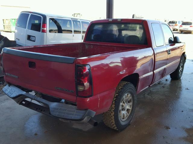 1GCEC19X54Z192584 - 2004 CHEVROLET SILVERADO RED photo 4