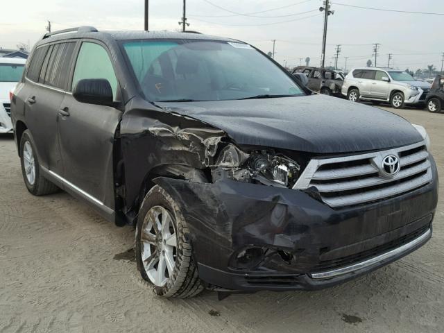 5TDZA3EH2DS042838 - 2013 TOYOTA HIGHLANDER BLACK photo 1