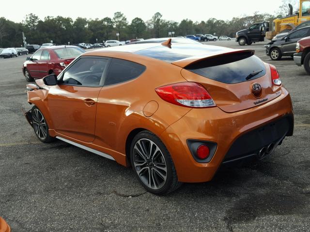 KMHTC6AE1GU270452 - 2016 HYUNDAI VELOSTER T ORANGE photo 3