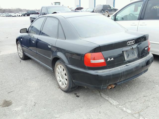 WAUAC28D3YA122790 - 2000 AUDI A4 1.8T BLACK photo 3