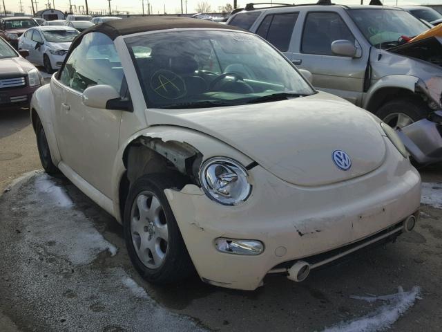 3VWCK21Y03M314575 - 2003 VOLKSWAGEN NEW BEETLE CREAM photo 1