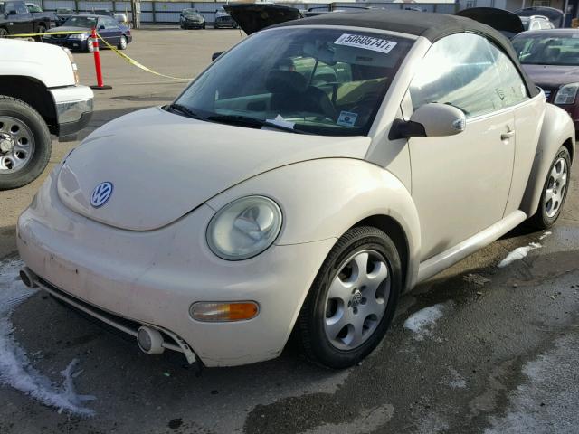 3VWCK21Y03M314575 - 2003 VOLKSWAGEN NEW BEETLE 奶油色 照片 2