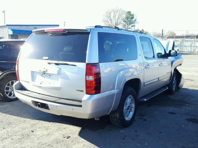 1GNSKJE36BR247931 - 2011 CHEVROLET SUBURBAN K SILVER photo 4