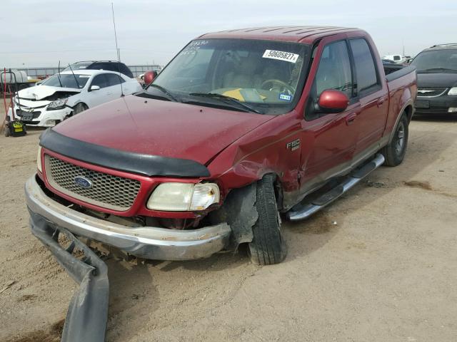 1FTRW07L02KC55602 - 2002 FORD F150 SUPER RED photo 2