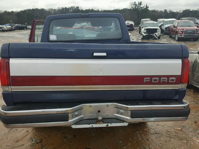 1FTDF15N2MNA11682 - 1991 FORD F150 BLUE photo 6