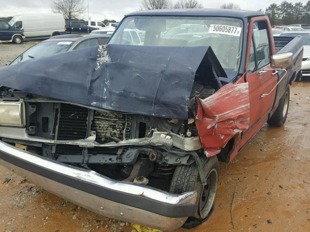 1FTDF15N2MNA11682 - 1991 FORD F150 BLUE photo 9