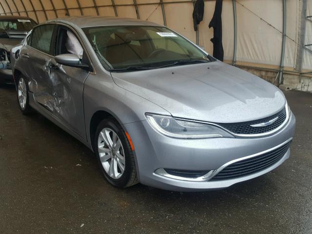 1C3CCCAB3FN562576 - 2015 CHRYSLER 200 LIMITE SILVER photo 1